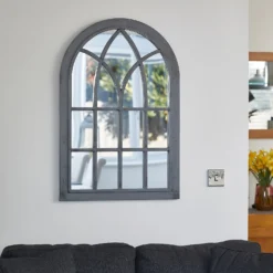 Eden Home And Garden Mirror - Grey -Garden Decorations and Ornaments Store 13975353 1025011241056281