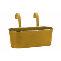 15in Fence & Balcony Planter - Mustard