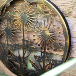 Allium Garden Wall Art 35cm - Antique Bronze -Garden Decorations and Ornaments Store 13981005 2145005835220258