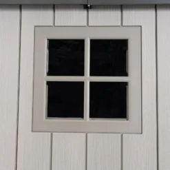 Lifetime 7x7ft Outdoor Storage Shed - Rough-Cut Grey -Garden Decorations and Ornaments Store 13997403 9135000055053532