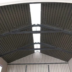 Lifetime 7x7ft Outdoor Storage Shed - Beige -Garden Decorations and Ornaments Store 13997407 2144999834894551