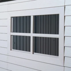 Lifetime 7x7ft Outdoor Storage Shed - Beige -Garden Decorations and Ornaments Store 13997407 6834999834980258