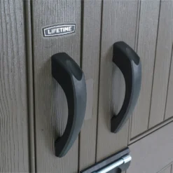 Lifetime 7x7ft Outdoor Storage Shed - Beige -Garden Decorations and Ornaments Store 13997407 8414999835023317