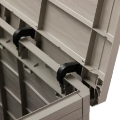 Toomax Garden Storage Box 160L - Warm Grey -Garden Decorations and Ornaments Store 13997480 1165004537251268