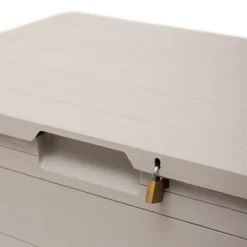 Toomax Garden Storage Box 160L - Warm Grey -Garden Decorations and Ornaments Store 13997480 2055004537198711