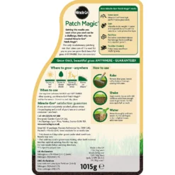 Miracle-Gro Patch Magic Grass Seed, Feed & Coir 1015g -Garden Decorations and Ornaments Store 14014510 8245001686106924