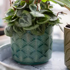 Art Deco Indoor Plant Pot - 12cm -Garden Decorations and Ornaments Store 14197411 2025024191054596