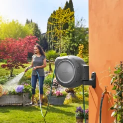 Gardena Retractable Hose Reel Automatic 30 M -Garden Decorations and Ornaments Store 14199024 8355014397112645