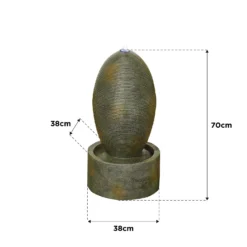 Stylish Fountain Petite Ripple Water Feature With LEDs 5 Stylish Fountain Petite Ripple Water Feature With LEDs -Garden Decorations and Ornaments Store 14519358 5205047822608222