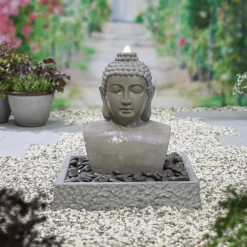 Stylish Fountain Lotus Buddha Water Feature With LEDs 6 Stylish Fountain Lotus Buddha Water Feature With LEDs -Garden Decorations and Ornaments Store 14519362 1725047822576716
