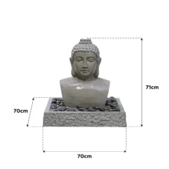 Stylish Fountain Lotus Buddha Water Feature With LEDs 7 Stylish Fountain Lotus Buddha Water Feature With LEDs -Garden Decorations and Ornaments Store 14519362 9825047822642530